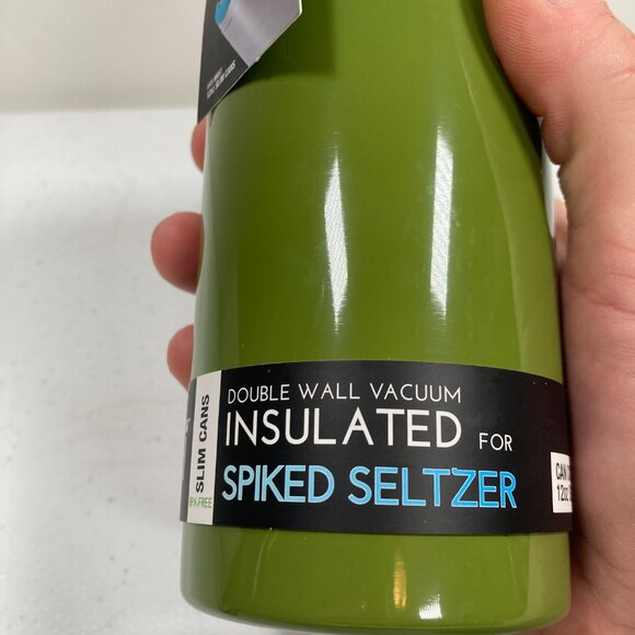 Cantini - Can Cooler for Spiked Seltzer - 12oz Holder - Green Black - NWT - Picture 6 of 13